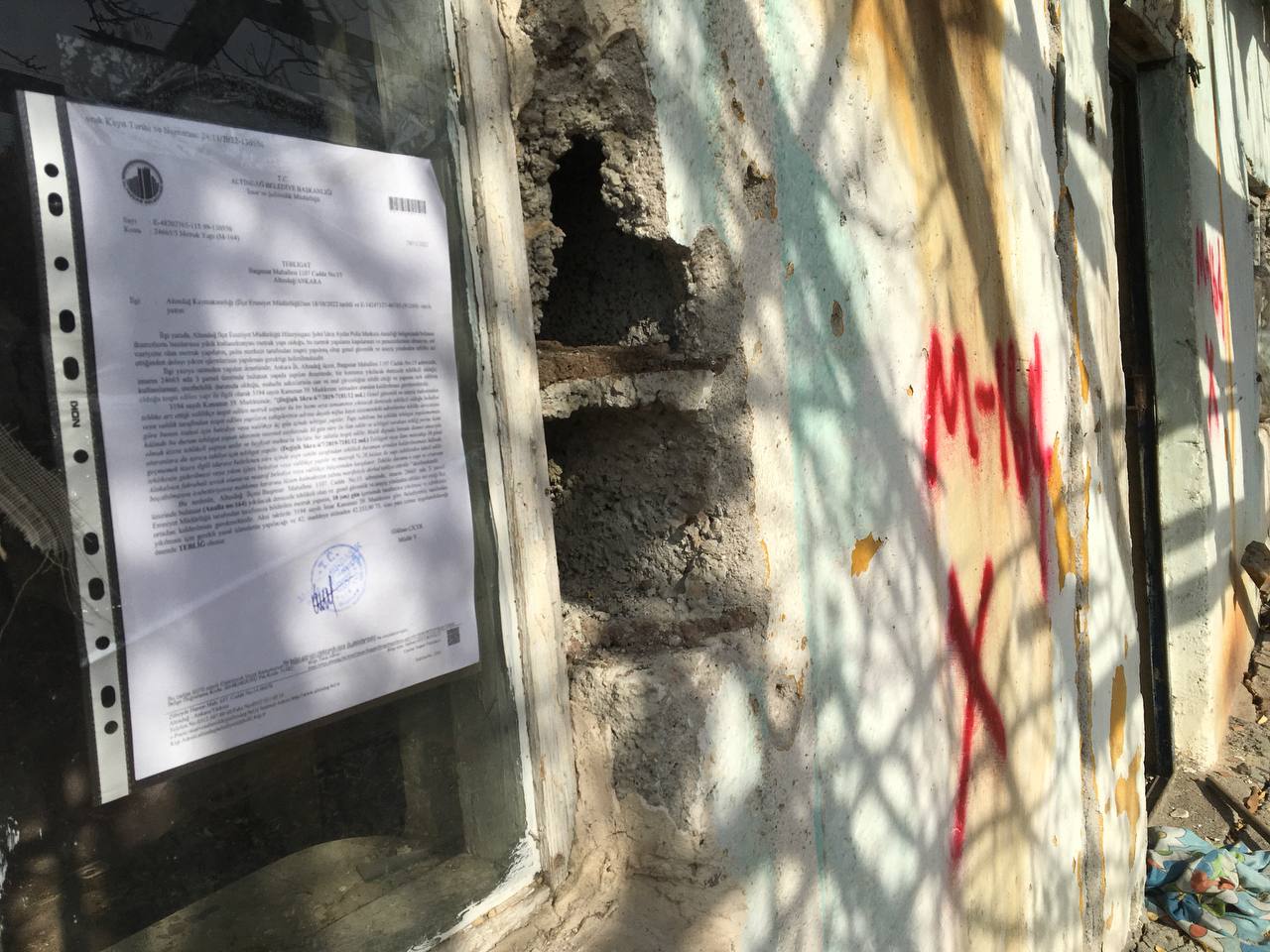 Başpınar Mahallesi 1107 Cadde Yıkım Tebligatı