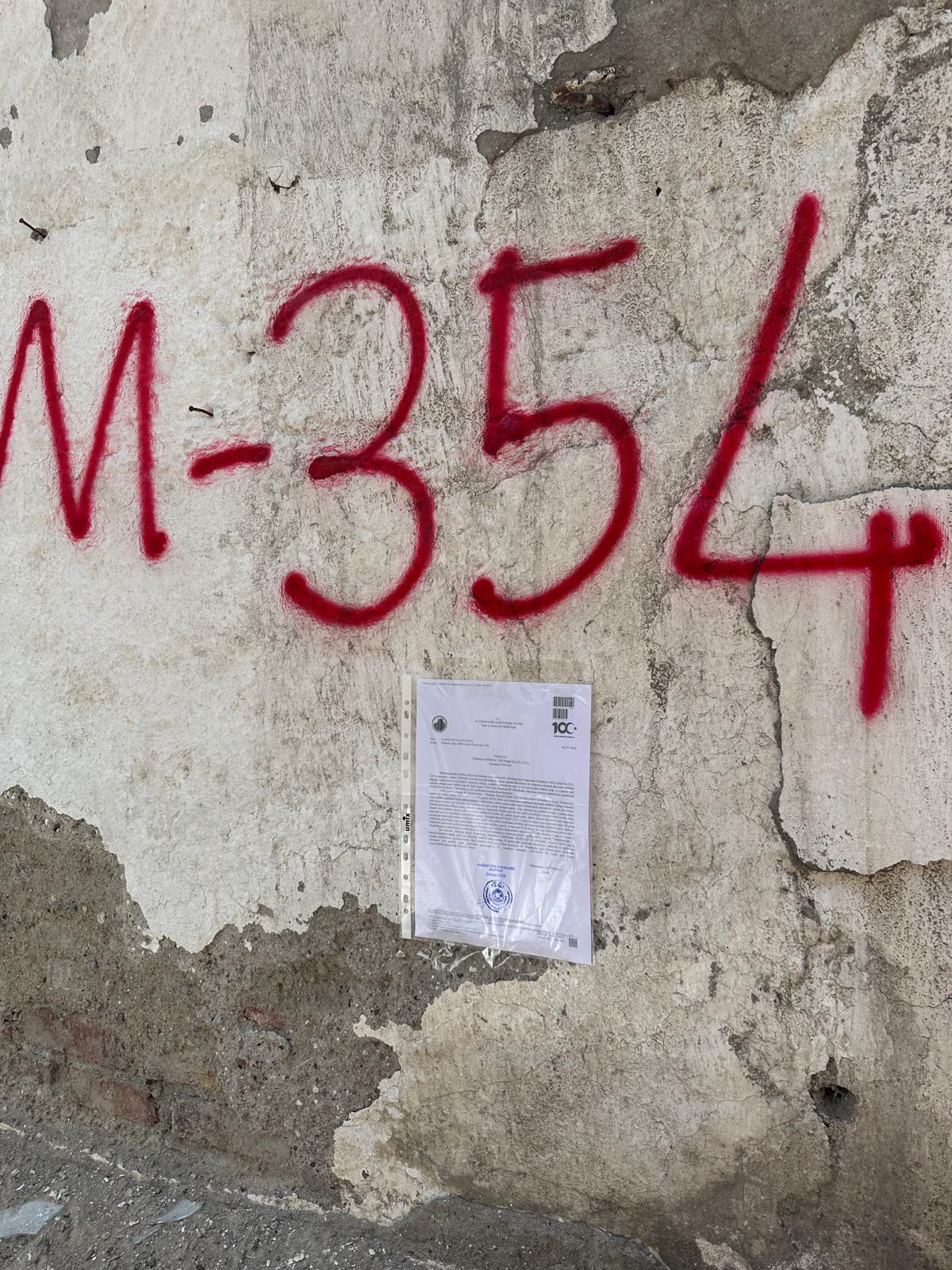 Doğantepe Mahallesi 1368.Sokak No:23/1-23/1A Yıkım Tebligatı