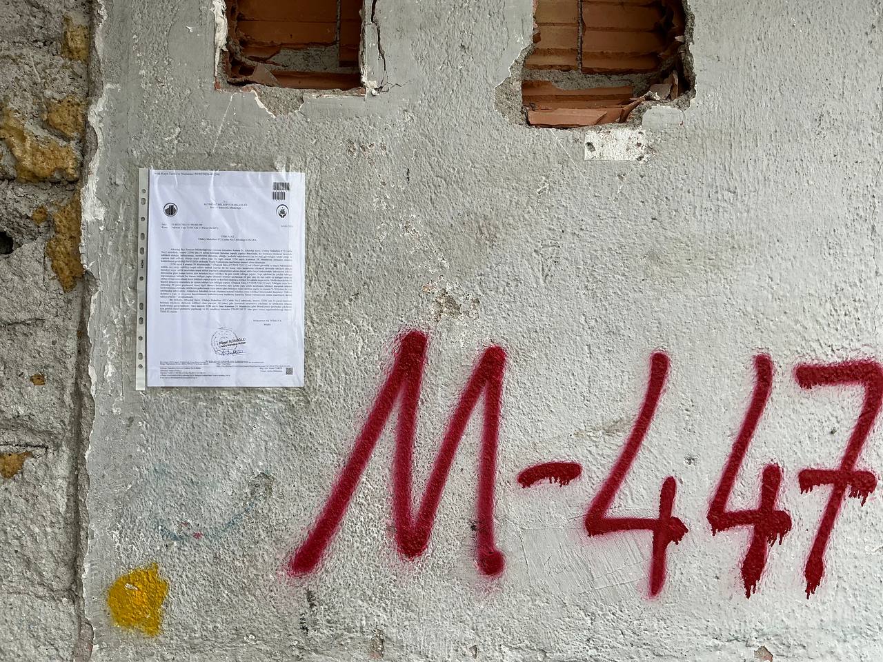 Ulubey Mahallesi 872.Cadde No:2 Altındağ/ANKARA Yıkım Tebligatı
