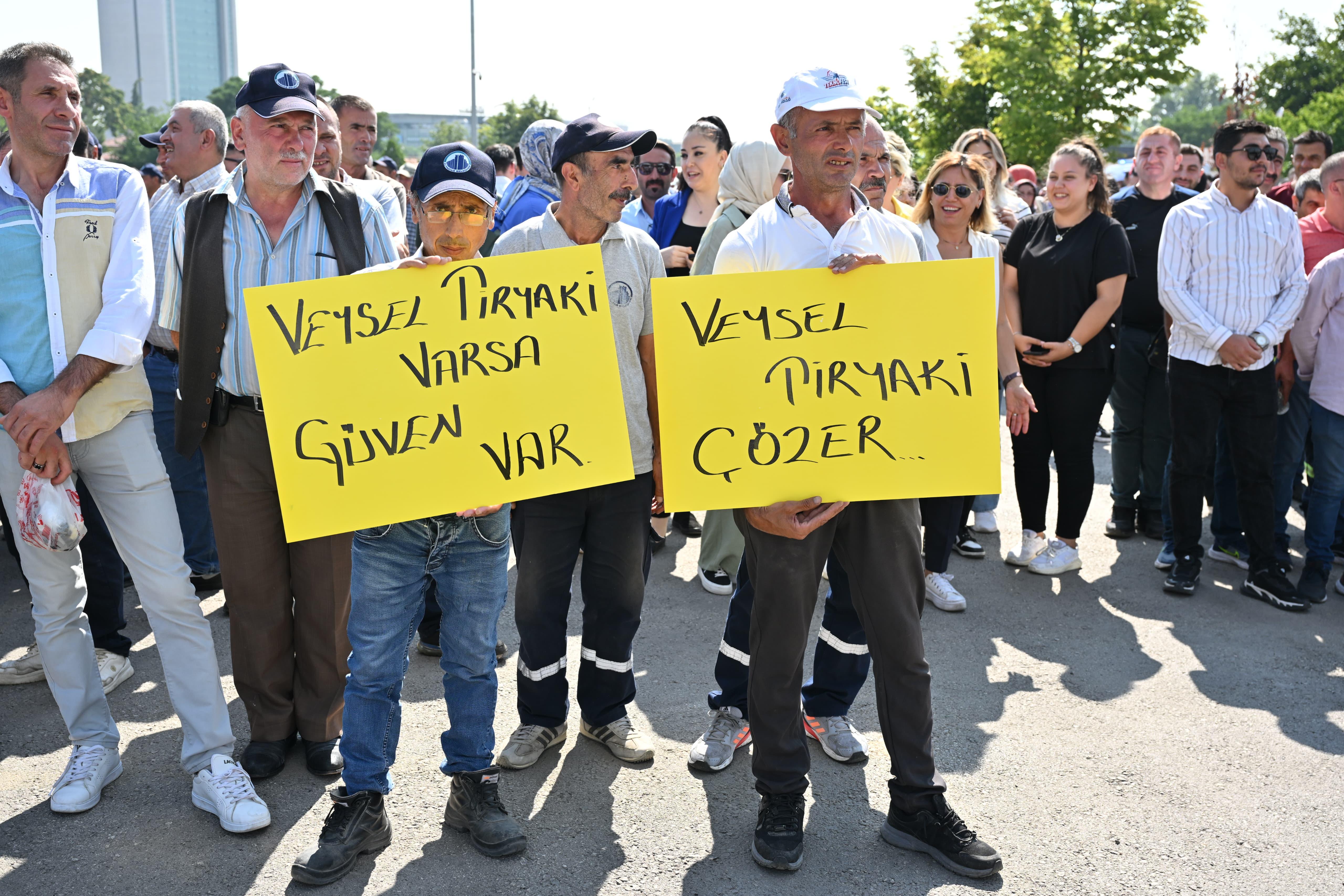 GOOD NEWS FROM MAYOR TIRYAKİ TO ALTINDAG WORKERS